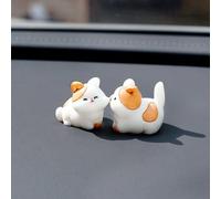 Lot de 2 décorations de tableau de bord de voiture en forme de visage de baiser mignon - Accessoires d'intérieur de voiture - Accessoires d'intérieur de voiture - Kawaii - Cadeaux d'intérieur de
