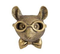 Lot de 2 décorations murales en forme de tête de cerf 3D, décorations murales en forme de tête de lapin, statue d'art moderne, têtes d'animaux en résine, accessoires de maison, décorations murales