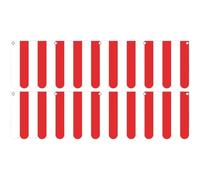 Lot De 2 Décorations Suspendues Pour Tente De Carnaval, Cirque, Carnaval, Bannière À Fanions Rayée Rouge Blanche, Bannière Suspendue, Drapeau Triangulaire Pour Halloween, Mardi Gras, Fournitures De