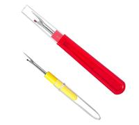 Lot de 2 découseurs de couture, découseurs de couture, séparateurs de fils, séparateurs d'ourlet, 2 tailles, découseurs professionnels très tranchants, avec capuchon de protection pour couture à la