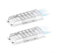 Lot de 2 déflecteurs d'aération magnétiques pour grilles de sol, déflecteur de chaleur/AC réglable de 25,4 à 35,6 cm, rallonge d'aération télescopique pour sous les meubles
