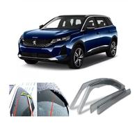 Lot de 2 déflecteurs d'air compatible avec Peugeot 5008 MK2 2017 -present Verre Acrylique Sombre PMMA de Qualité Supérieure