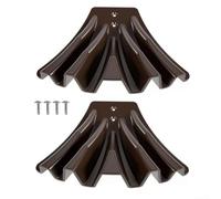 Lot de 2 déflecteurs de gouttière pour tuyaux de vidange de 3 x 4 et 2 x 3, extension de déflecteur d'eau de pluie pour protéger les fondations et la pelouse, distributeur d'eau de toit en plastique