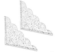 Lot de 2 déflecteurs d'eau de douche autocollants en acrylique transparent | Installation facile - Aucun outil nécessaire - S'adapte aux coins de douche - Protège les murs - Maintient le sol sec