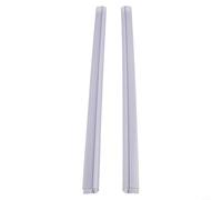 Lot de 2 déflecteurs d'eau pour bas de porte de douche - 50 cm - Joint en caoutchouc pour clôtures en verre sans cadre - Empêche les écoulements d'eau (15 mm)