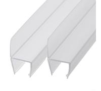 Lot de 2 déflecteurs d'eau pour porte de douche de 50 cm, faciles à couper pour un ajustement parfait, conçus pour garder les salles de bains propres contre les dommages causés par l'eau (15 mm)