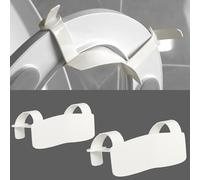 Lot de 2 déflecteurs d'urine universels pour siège de toilette, protège contre les éclaboussures de toilettes pour enfants et adultes (blanc)