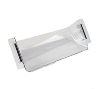 Lot de 2 déflecteurs réglables pour climatiseur - Housse coupe-vent rétractable pour éviter les souffles directs et les gouttes - Guide d'aération en ABS transparent pour plafond, mur, sol de 22,9 à