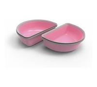 Lot de 2 demi-bols - Rose - Pour chat G