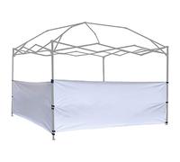 Lot de 2 Demi-Panneaux latéraux pour auvent escamotable, tonnelle, abri de Tente, abri de 3 x 3 m, 3 x 4,6 m, Pieds verticaux de 3 x 6 m, Murs Blancs Uniquement
