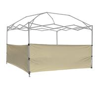 Lot de 2 Demi-Panneaux latéraux pour auvent escamotable, tonnelle, abri de Tente, abri de 3 x 3 m, 3 x 4,6 m, 3 x 6 m, 2 Demi-Murs Beiges Uniquement