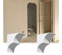 Lot de 2 demi-taquets pré-courbés en mousse pour porte intérieure - Pour chambre à coucher, salon, cuisine, armoire, décoration - T20 cm - 40 x 40 cm