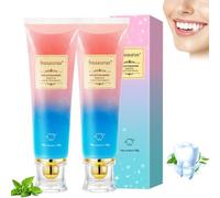 Lot de 2 Dentifrice Blanchissant Niacinamide, Niacinamide Whitening Toothpaste, Dentifrice Blancheur Soin Doux Naturel, Favorise le blanchiment naturel dents, Fraîcheur Longue durée