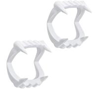 Lot de 2 Dents de Vampire Blanches pour Enfants - Dents de Vampire d'horreur - Faux Dents d'halloween - Accessoires de Cosplay pour Enfants