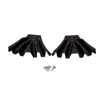 Lot de 2 dérivateurs de gouttière pour dispersion d'eau de pluie - Extension de gouttière en polypropylène compatible avec les becs de descente de 7,6 x 10,2 cm et 5,1 x 7,6 cm, 125 x 95 mm (marron)