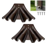 Lot de 2 dérivateurs d'eau de pluie ABS 13,5 x 11,5 x 4,2 cm Dispersion | Éloigne l'eau de la pelouse et des fondations. Le matériau ABS empêche l'érosion du sol. Trois options de couleur incluses