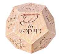 Lot de 2 dés de décision alimentaire en bois pour couples - Dés de décision alimentaire pour couples - Dés de décision pour couple, cadeau pour les amateurs de nourriture pour anniversaire, Noël