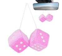 Lot de 2 dés de voiture à suspendre pour rétroviseur de voiture, SUV - Décoration à suspendre - Décoration d'intérieur de voiture - dés pour berline, voiture et camion