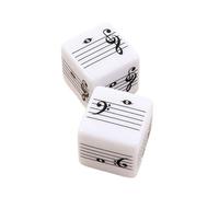 Lot de 2 dés éducatifs pour apprendre la théorie musicale de base à travers un jeu amusant avec matériaux
