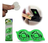 Lot de 2 désodorisants pour poubelle à poussière de pomme, en forme de feuille, désodorisant parfumé, utilisable dans les petits espaces