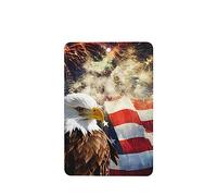 Lot de 2 désodorisants pour voiture, drapeau américain, aigle, feux d'artifice à suspendre, feuilles d'encens parfumées pour voiture, maison, décoration intérieure