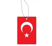 Lot de 2 désodorisants pour voiture - Drapeau de la Turquie - Arbre parfumé pour voiture