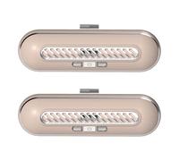 Lot de 2 désodorisants USB pour réfrigérateur rechargeables, portables et réutilisables, pour voiture, placard, garde-robe, rend les aliments encore plus frais (rose clair)