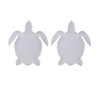 Lot de 2 dessous de verre en silicone en forme d'animaux marins en forme de fleur pour loisirs créatifs
