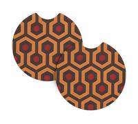 Lot de 2 dessous de verre pour voiture YYHWHJDE - Motif brillant - Inodore - Pour tous les porte-gobelets standard, parfaits pour les voitures, camions, SUV - 6,9 cm