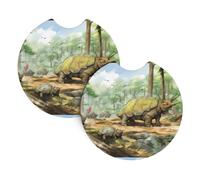 Lot de 2 dessous de verre WHJSSF Bunch of Crustacés - Accessoires automobiles résistants aux déversements - Séchage rapide - Convient pour voitures, camions et bateaux