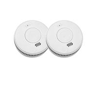 (Lot de 2) Détecteur de fumée CE EN14604 - Pile 3 ans remplaçable incluse