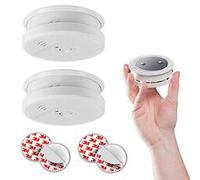 Lot de 2 détecteurs de fumée NF avec supports aimantés de fixation-EVACUATE