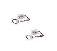- Lot de 2 détecteurs de mouvement encastrables - portée 6m - Blanc - Elexity