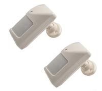 Lot de 2 détecteurs de mouvement infrarouge PIR avec support, tolérant les animaux domestiques, sonde grand angle de 110°, capteur de sécurité mural pour la maison et le jardin