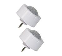 Lot de 2 détecteurs de mouvement pour luminaires LED haute baie, capteur d'occupation ou de micro-ondes, application Plug and Play pour luminaires LED (blanc, PIR Sesnor)
