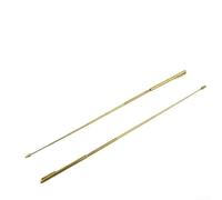 Lot de 2 détecteurs de radiesthésie en laiton réglables de 57 cm pour enquête paranormale, recherche de veines d'eau et de champ d'énergie, couleur or