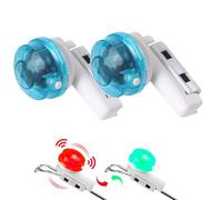 Lot de 2 détecteurs de touche avec LED Light Strike - Indicateur de touche électronique avec détecteur de mouvement - Accessoires de pêche avec détecteur de touche - Pour la pêche de nuit ou la pêche