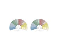 Lot de 2 diagrammes d'arbre généalogique à remplir pour décoration d'histoire ascendante colorée