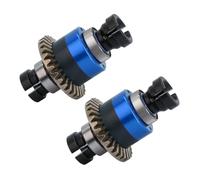 Lot de 2 différentiels assemblés 30T 0,8 Mod pour ARRMA 1/18 Granite GROM, Typhon GROM, 1/14 Mojave GROM, 1/12 Losi NASCAR AWD RC Racecar (bleu)