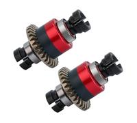 Lot de 2 différentiels assemblés 30T 0,8 Mod pour ARRMA 1/18 Granite GROM, Typhon GROM, 1/14 Mojave GROM, 1/12 Losi NASCAR AWD RC Racecar (Rouge)