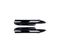 Lot de 2 diffuseurs de pare-chocs avant Compatible Pour BMW Série 3 E90 E91 2005-2008, kit de protection pour carrosserie(Gloss Black)