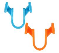 Lot de 2 dilatateurs nasaux pour dormir, clip nasal en silicone pour le ronflement, solution nasale réutilisable et confortable, aide à mieux respirer, 4,5 x 4,5 x 2 cm