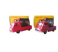 - Lot de 2 Dinky Toys Renault Miroitier Estafette Orange et Rouge DeAgostini+Atlas Voiture Miniature
