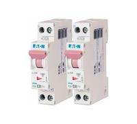 Eaton Disjoncteur modulaire 264749 PLG4-C32/1N 1P+N 32 A Courbe C manette violette – Lot de 2
