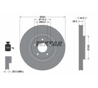 Lot de 2 Disque de frein TEXTAR 92283503 NISSAN 402064CE0A SAMSUNG 402064CE0A