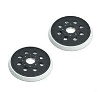 Lot de 2 disques abrasifs 125 mm pour ponceuse excentrique GEX125-1AE PEX220A 8 trous Plateau adhésif Accessoires de rechange Noir Blanc