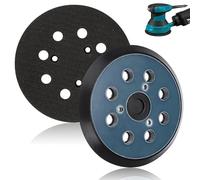 Lot de 2 disques abrasifs 125 mm pour ponceuse excentrique Makita, 8 trous