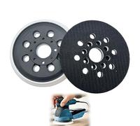 Lot de 2 disques abrasifs de rechange de 125 mm pour Bos-Ch Pex 220 A, Gex 125-1 Ae, Skil 7402/7490, accessoires pour ponceuse excentrique, tampon 8-Loc avec caoutchouc dur, tampon en caoutchouc pour