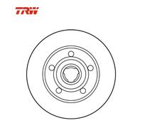 Lot de 2 Disques de frein TRW Automotive DF2771 AUDI 8D0 615 301 B 8D0 615 601 B