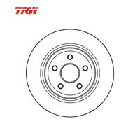 Lot de 2 Disques de frein TRW Automotive DF4979S JEEP 05290731AA 05290731AB
